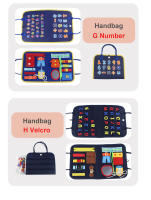Juguetes Montessori para bebé, tablero ocupado, hebilla de bebé, botón de cremallera, herramienta de entrenamiento con cordones, Juego de desarrollo sensorial para niños pequeños - details 19