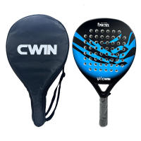Raqueta de Pádel Profesional Cwin de Fibra de Carbono Soft EVA Cara Cubierta de Bolsa Padel - details 3