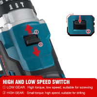 Taladro percutor eléctrico sin escobillas ONEVAN de 1500W y 650NM, destornillador inalámbrico para placas, suelo y madera, herramienta de trabajo para batería Makita, juego de pines. - details 7
