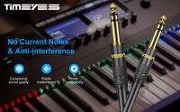 TRS Cable de instrumento recto de 1/4 pulgadas, Cable de guitarra profesional de Audio estéreo de 6,35mm a 6,35mm para teclado amplificador de bajo de guitarra - details 0