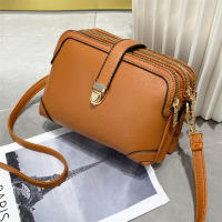 Bolso de Hombro de Moda para Mujer Bolso Cruzado de Cuero PU Bolso Pequeño Casual Bolso de Mensajero de Color Sólido - details 1