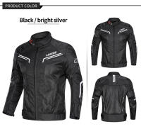 LYSCHY Chaqueta de Moto para Hombre Ropa Transpirable de Malla de Verano Moto Motocicleta Motocross Chaqueta de Carreras Reflectante Protector CE/EVA Ropa Anticaída - details 8