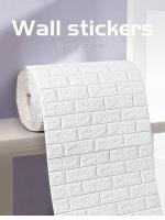 Papel Tapiz 3D Autoadhesivo de Ladrillo de Espuma Antigua Decoración de Pared Impermeable para Sala de Estar Dormitorio - details 1