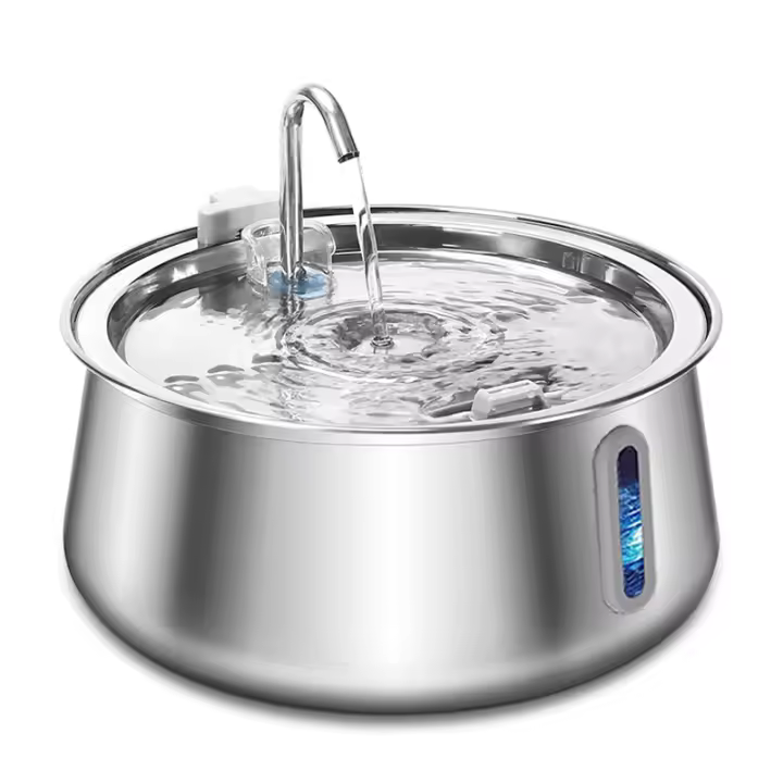 Grifo de Agua para Mascotas de Acero Inoxidable Dispensador de Agua Automático para Perros y Gatos - 1