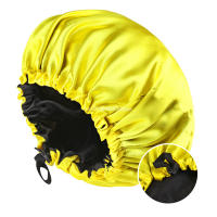 Gorro de Sátin de Doble Capa Ajustable Reversible Talla Grande Ideal para Cuidado del Cabello - details 9