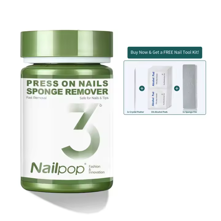 Nailpop-removedor de esponja para uñas postizas, 100ml, 3-5s, remojo, elimina el Gel, solución suave y reutilizable, sin daños, herramienta para decoración de uñas - 1