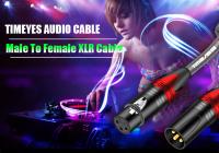 Cable de micrófono XLR macho a hembra, Cable de altavoz XLR equilibrado con escudo de 3 pines para micrófono, mezclador, amplificador, mezclador de estudio de grabación, Etc. - details 0
