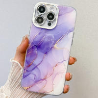 Funda de Teléfono de Mármol de Lujo Protectora Antipaliza para iPhone 16 Pro, 15Pro, 13, 14 Pro Max - details 5