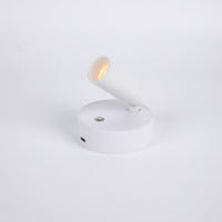 Luz LED inalámbrica con Base magnética, lámpara de mesita de noche regulable con Interruptor táctil, recargable por USB, color blanco y negro - details 5