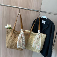Bolso cuadrado de paja para playa, tejida a mano bandolera, rafia, ratán, compras, viaje, informal, bohemio, Verano - details 18