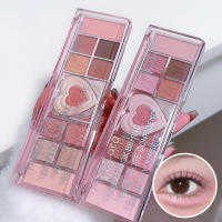 Paleta de Sombras de Ojos en Forma de Corazón Dulce 12 Colores de Polvo para Resaltar y Realzar - details 0