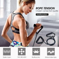 Banda de Resistencia de 5 Niveles con Manijas Yoga Pull de Fitness para Entrenamiento de Fuerza en Casa Deportes y Salud - details 8