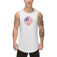 Summer Quick Dry Breathable Tank Top Man Basketball Training Fitness Muscle Vest Street Casual Hip Hop Style T-shirt Gym Singlet - details 13