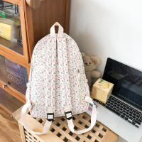 Mochilas de estilo Preppy para mujer, bandoleras impermeables de nailon para estudiantes, a la moda, con estampado Floral - details 16