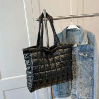 Bolso de hombro de algodón para mujer, bolsa de diseñador de lujo, gran capacidad, Asa superior, acolchado - details 4