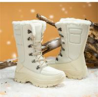 Snow Boots Women Flat Boots For Women Lace-Up Shoes Woman Fashion Platform Ankle Boots Fur Chunky Botas Mujer Winter Shoes Women - details 21