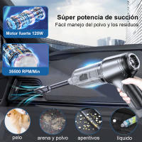 Aspiradora inalámbrica de mano para coche, aspirador de succión potente de 95000PA, soplador 2 en 1, portátil, para el hogar - details 3