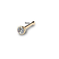 Piercing de circonia cúbica para la nariz, 2 piezas, 20g, 1,5/2/2.5/3mm, color oro rosa anodizado, joyería para la nariz - details 7