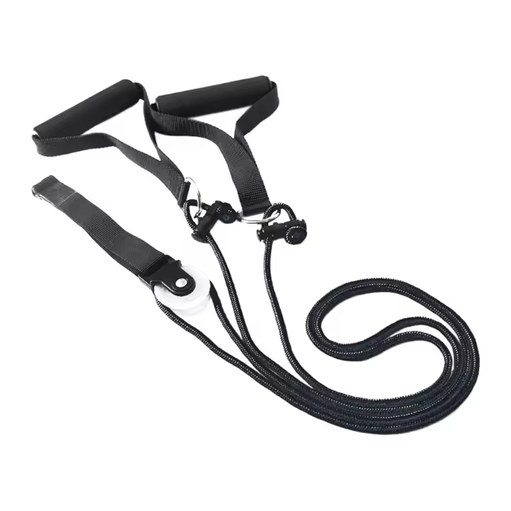 Polea de hombro sobre  de ejercicios de la puerta, soporte de anclaje de la puerta Banda de resistencia del hombro Sistema de polea del - 1