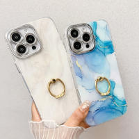 Funda de lujo con marco chapado y pintado de mármol IMD para iPhone 16 Pro Max 15 Pro 14 Pro - details 3