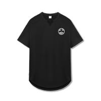 Gym Fitness Shirts Man Slim Fit Hip Hop Casual Clothing Summer Fashion Print Short Sleeve Breathable Quick Dry Elastic T-shirts - details 10