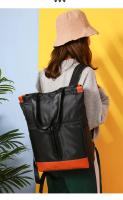 Mochila impermeable para ordenador portátil, de gran capacidad bolso de hombro, bolso de viaje portátil para mujer, Color de contraste - details 24