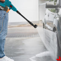 ONEVAN Pistola de Lavado a Presión sin Escobillas de 200 Bar 3500W 6en1 Pistola de Pulverización Inalámbrica Herramienta de Lavado de Jardín para Auto para Batería Makita de 18V Pin - details 10