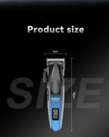Kemei-cortadora de pelo profesional para hombre, maquinilla de cortar el pelo eléctrica, recargable, inalámbrica, 9000RPM - details 7