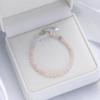 Pulsera de Tourmalina Hecha a Mano en Plata de Ley 925 de 4mm con Piedra Natural de 4mm para Mujeres Joyería de Fiesta Regalo de Bangles de Amatista - details 11
