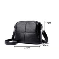Bolso cruzado de diseño Retro para mujer, bolsos de hombro de cubo de cuero PU, bolsos pequeños de tendencia de calidad - details 22