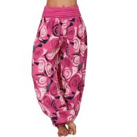 Pantalones sueltos para mujer Pantalones de pierna ancha con cintura Pantalones harén sueltos - details 1