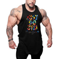 2023 New Style Jogger Gym Singlet Training Bodybuilding Tank Tops Summer Sleeveless Breathable Cotton T-Shirt Men Casual Vests - details 2