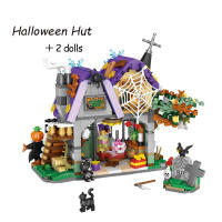 LOZ Halloween Building Block MOC Hut House Pumpkin uCarriage Happy Halloween Decoration Bricks for Boys Kids Toys Halloween Gift - details 4