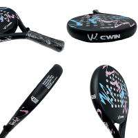 Camewin-raqueta de Paddle profesional para adultos, raqueta de tenis de cara suave de EVA de fibra de carbono con funda para bolsa de Padel, novedad de 2025 - details 1