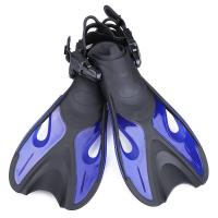 Aletas de esnórquel profesionales para adultos, zapatos de playa con hebilla ajustable, tacón abierto, antideslizantes, equipo de deportes acuáticos - details 9