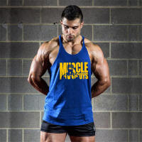 Gym Fashion Vest Men Casual Cotton Tank Top Sleeveless Breathable Muscle Shirt Bodybuilding Fitness Workout Sports Singlets - details 6