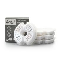 Filtros y espumas de repuesto para fuente de agua de acero inoxidable 304, suministros para mascotas, 4 paquetes - details 0