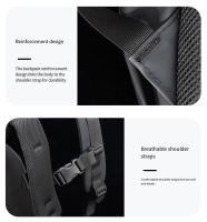 1 nueva mochila con boca enrollable, mochila de expansión de gran capacidad, mochila para estudiantes, bolsa de viaje corta con cubierta enrollable, bolsa para ordenador portátil - details 21