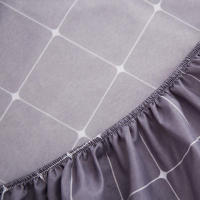 Sábana bajera de algodón estampada, sábanas para cama de cuatro esquinas con banda elástica (sin fundas de almohada), 1 ud. - details 18