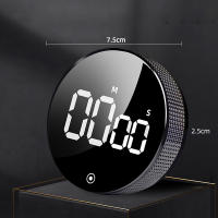 Temporizadores digitales de cocina, temporizadores visuales, pantalla LED grande, Cuenta atrás magnética, plateado - details 3