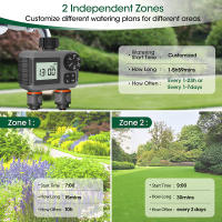 Temporizador de agua de riego automático, pantalla LCD, 2 salidas, dispositivo de riego de jardín, controlador de riego, temporizador de aspersor de rosca de 3/4 pulgadas - details 3