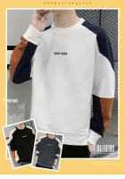 Camisetas para hombre Ropa de calle Sudaderas con capucha de retales Tops coreanos - details 1