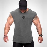 Summer Gym Training Singlet Men Breathable Clothing Bodybuilding Sleeveless Tank Top Fitness Vest Muscle Running shirt for Male - details 8