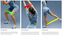 Juego de 5 bandas de resistencia para hombres y mujeres, 5 bandas elásticas con diferentes niveles de resistencia para entrenamientos largos en casa y gimnasio - details 3