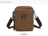 Bolso de lona de diseñador de marca para hombre, mini bandolera de hombro, Bolso de cintura informal de alta calidad, Bolso cuadrado pequeño - details 12