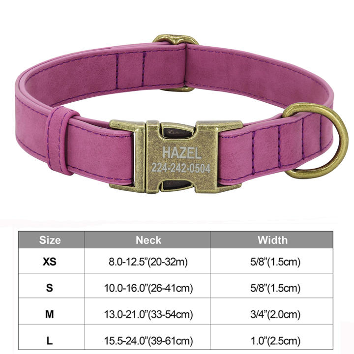 Collar Y Correa Personalizado Para Perro – Nylon Y Cuero Con Nombre Grabado (Tallas S/M/L)