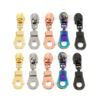 10Piezas Meetee 5# Zipper Slider Nylon Zipper Rainbow Zipper Head Decoraciones Bolsas Chaquetas DIY Hardware Costura Accesorios - details 2