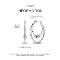Pendientes de aro de plata de ley 2024 para mujer, exquisitos pendientes de aro con forma de estrella de mar y mariquita de cuatro hojas, regalo de joyería de boda y compromiso, novedad de 925 - details 22