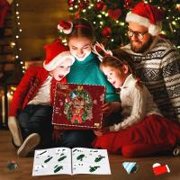 Holiday Christmas Wreath Building Blocks kit Eucalyptus Wreath Decorated House Model for Xmas, Toys Gift for 8+ Kids Adults - details 4