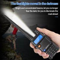 Baofeng-walkie-talkie UV 5R de doble banda, 5W, 8W, Radio bidireccional, Vhf, Uhf, Radio FM, transceptor de mano para caza, 16KM - details 15